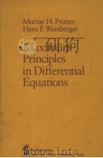 Maximum Principles in Differential Equations     PDF电子版封面  0387960686   