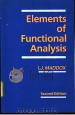 Elements of Functional Analysis     PDF电子版封面     