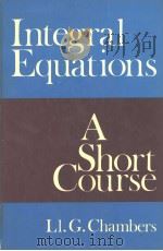 Integral Equations：A Short Course     PDF电子版封面     