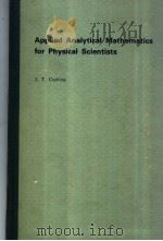 Applied Analytical Mathematics for Physical Scienttists     PDF电子版封面     