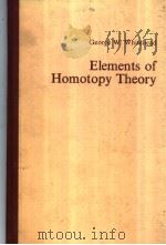 Elements of Homotopy Theory     PDF电子版封面     