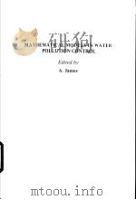 MATHEMATICAL MODELS IN WATER POLLUTION CONTROL     PDF电子版封面     