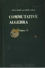 COMMUTATIVE ALGEBRA Volume Ⅱ     PDF电子版封面     