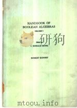 HANDBOOK OF BOOLEAN ALGEBRAS VOLUME 3     PDF电子版封面     