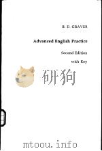 Advanced English Practice (Second Edition)     PDF电子版封面    B.D.Graver 