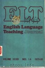 English Language Teaching Journal VOLUME XXXIV NUMBER 3     PDF电子版封面     