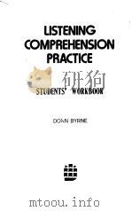 LISTENING COMPREHENSION PRACTICE STUDENT'S BOOK（ PDF版）