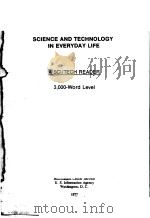 SCIENCE AND TECHNOLOGY IN EVERYDAY LIFE     PDF电子版封面     