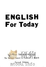 ENGLISH FOR TODAY BOOK THREE:THE WAY WE LIVE     PDF电子版封面     