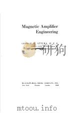 Magnetic Amplifier Engineering     PDF电子版封面     