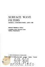 Surface Wave Filters     PDF电子版封面     