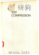 TEXT COMPRESSION     PDF电子版封面     