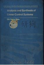 Analysis and Synthesis of Linear Control Systems     PDF电子版封面     