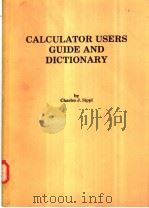 CALCULATOR USERS GUIDE AND DICTIONARY（ PDF版）