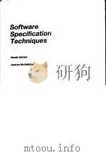 Software Specification Techniques     PDF电子版封面     