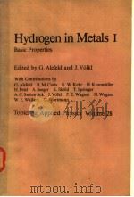 Hydrogen in MetalsⅠ     PDF电子版封面     