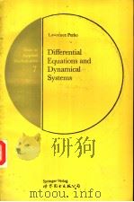 微分方程和动态系统     PDF电子版封面  7506214318   
