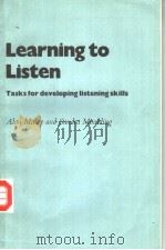 Learning to Listen     PDF电子版封面    Alan Maley Sandra Moulding 
