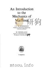 An Introduction to the Mechanics of Machines     PDF电子版封面     