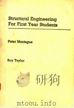 Structural Engineering For First Year Students     PDF电子版封面     