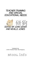 TEACHER TRAINING AND SPECIAL EDUCATIONAL NEEDS     PDF电子版封面  0709933797   