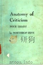 Anatomy of Criticism     PDF电子版封面     