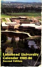 Lakehead University Calendar 1985-86（ PDF版）