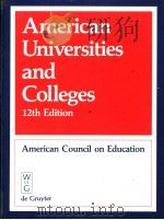 American Universities and Colleges     PDF电子版封面     