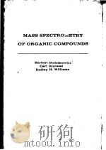 MASS SPECTROMETRY OF ORGANIC COMPOUNDS     PDF电子版封面     