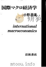 国际マクロ经济学   1999年01月第1版  PDF电子版封面    小野善康著 