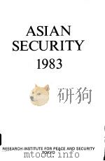 ASIAN SECURITY  1983     PDF电子版封面     
