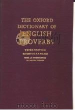 THE OXFORD DICTIONARY OF ENGLISH PROVERBS     PDF电子版封面     