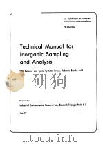 Technical Manual for Inorganic Sampling and Analysis（ PDF版）