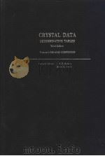 CRYSTAL DATA DETERMINATIVE TABLES Third Edition  Volume 1：ORGANIC COMPOUNDS  MONOCLINIC     PDF电子版封面    J.D.H.Donnay  Helen M.Ondik 