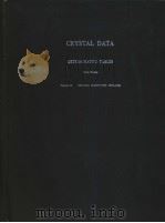 CRYSTAL DATA DETERMINATIVE TABLES Third Edition  Volume 6：ORGANIC COMPOUNDS 1979-1981  MONOCLINIC     PDF电子版封面    J.D.H.Donnay 