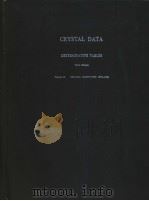 CRYSTAL DATA DETERMINATIVE TABLES Third Edition  Volume 6：ORGANIC COMPOUNDS 1979-1981  PERMUTED NAME     PDF电子版封面    J.D.H.Donnay 
