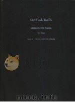 CRYSTAL DATA DETERMINATIVE TABLES Third Edition  Volume 6：ORGANIC COMPOUNDS 1979-1981  REDUCED CELL-（ PDF版）