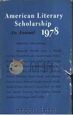 American Literary Scholarship：An Annual 1978     PDF电子版封面     