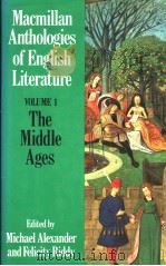 Macmillan Anthologies of English Literature VOLUME 1     PDF电子版封面     