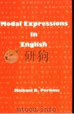 Modal Expressions in English（ PDF版）