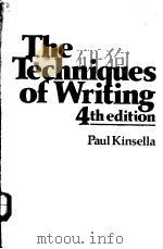 The Techniques of Writing     PDF电子版封面     