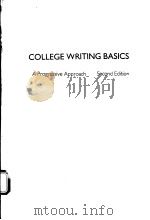 COLLEGE WRITING BASICS     PDF电子版封面     