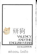 VALENCY AND THE ENGLISH VERB     PDF电子版封面     