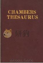 CHAMBERS THESAURUS     PDF电子版封面     