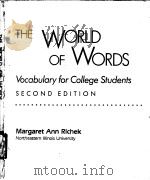 THE WORLD OF WORDS     PDF电子版封面     