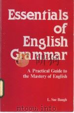 Essentials of English Grammar     PDF电子版封面     