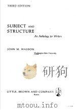 Subject and Structure     PDF电子版封面     