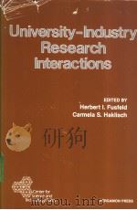University-Industry Research Interactions     PDF电子版封面  0080309879   