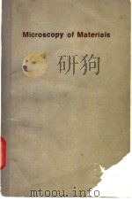 Microscopy of Materials     PDF电子版封面     