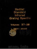 Sadtler Standard Infrared Grating Spectra Volumes 37-38     PDF电子版封面     